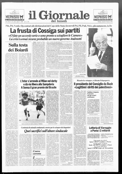 Il giornale del lunedi